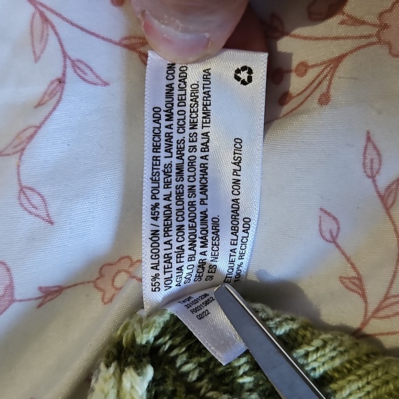 Wild Fable Men's Green, Yellow, & Blue Striped Crewneck Sweater - Size XL - Picture 4 of 7